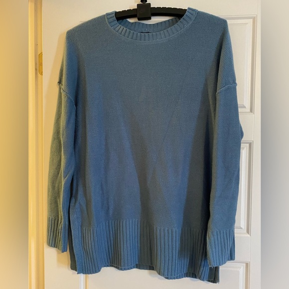 MEROKEETY Women's Casual Crew Neck Side Split Pullover sweater medium - Picture 7 of 12